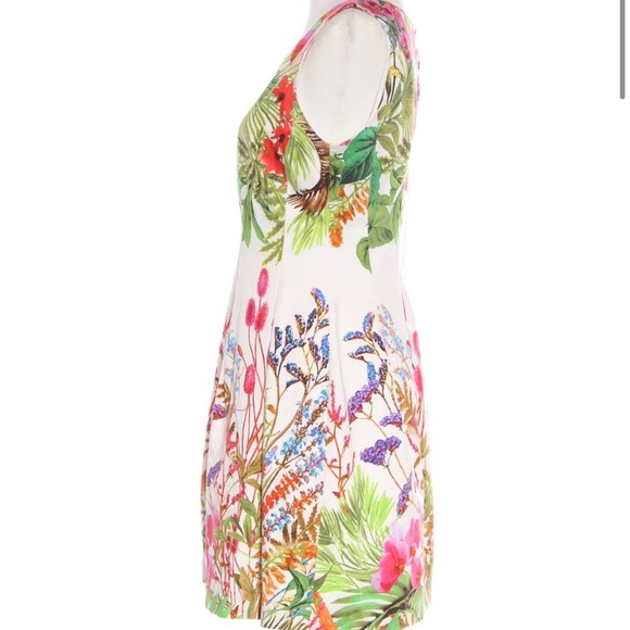 Zara cotton floral fit and flare dress - Picture 4 of 10